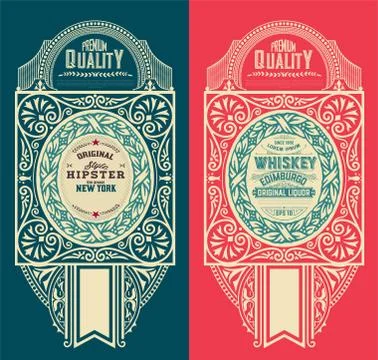 Old card set. Stock Illustration