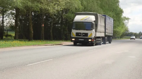 Old cargo truck Stock Footage 38633372
