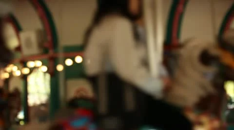 Old carousel Stock Footage 12011938