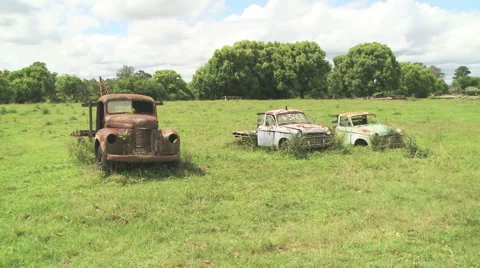 Old cars rust Stock Footage 5502829