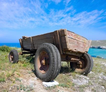 Old cart Foto stock