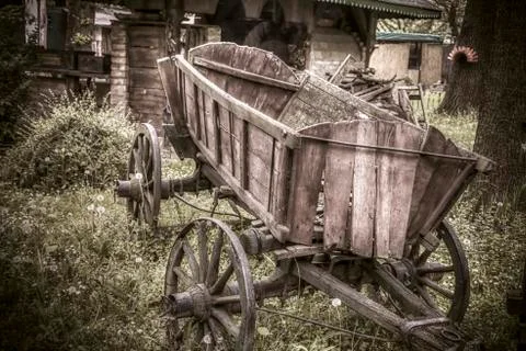 An Old Cart Stock Photos