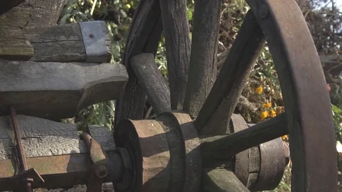 Old Cart for Transportation Stock Footage 72436945