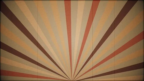 Old Cartoon Background With  Rotating Rays -  Loop Grunge Flat Video Footage Stock Footage 71062559