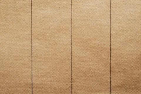 Old cartoon with drawn parallel lines. cardboard surface Foto stock