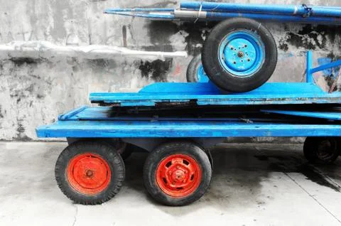 Old carts with wheels Stock Photos