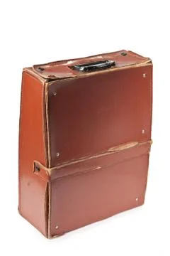 Old case for the typewriter 스톡 사진