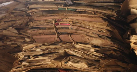 Old Cases Paper Files in the Indian Law court Stock Footage 166948333