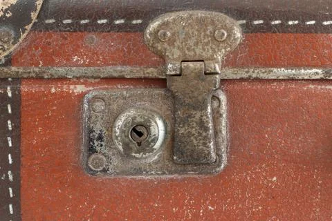Old cashbox lock Stock Photos