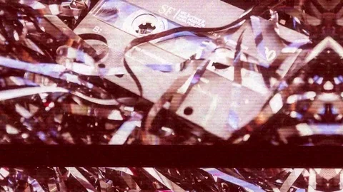 Old Cassette glitch Stock Footage 75703287