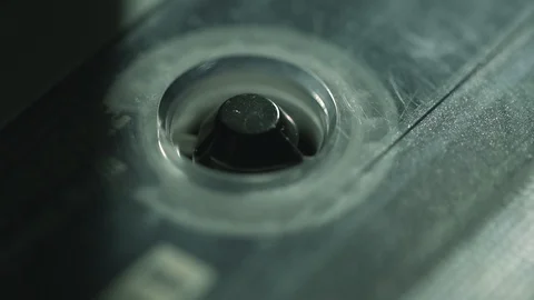 Old cassette spinning Stock Footage 85847219