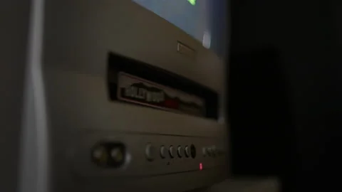 Old Cassette VHS being ejected from VHS player Stock Footage 239732120