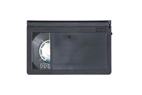 Old cassette for VHS camera on a white background Stock Photos