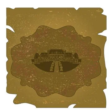 Old castle background vector Stock Illustration