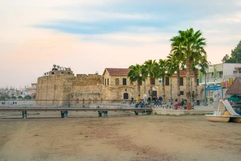 Old Castle on beach Stock Photos