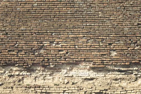 Old castle brick wall texture Stock Photos