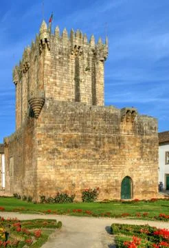Old castle of Chaves 스톡 사진