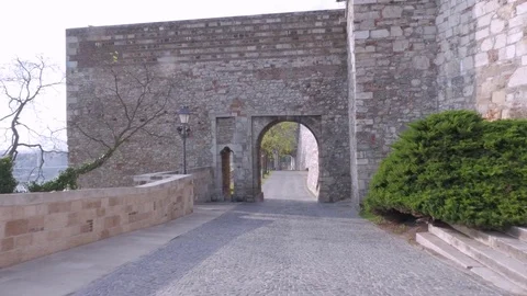 Old Castle Gate, Buda Castle, Budapest Stock Footage 83762555