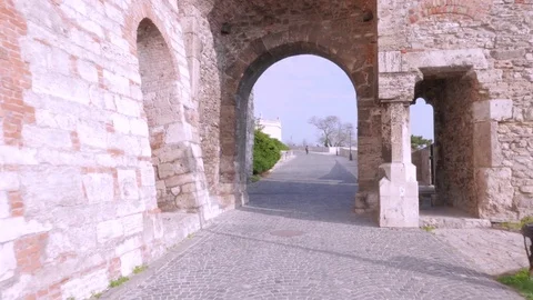 Old Castle Gate, Buda Castle, Budapest Stock Footage 83763840