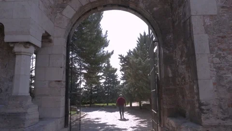 Old Castle Gate, Buda Castle, Budapest Stock Footage 83765130