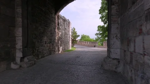 Old Castle Gate, Budapest Stock Footage 83769671