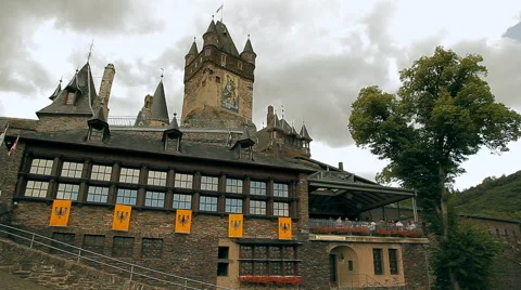 An old castle on the hill Stock Footage 60710449