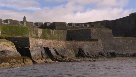 An old castle in Ireland Stock Footage 87765968