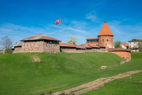 Old castle in Kaunas, Lithuania. Stock Photos