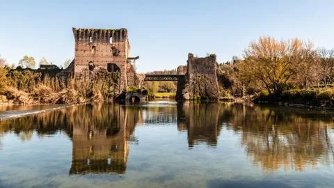 Old castle on the lake Stock Photos