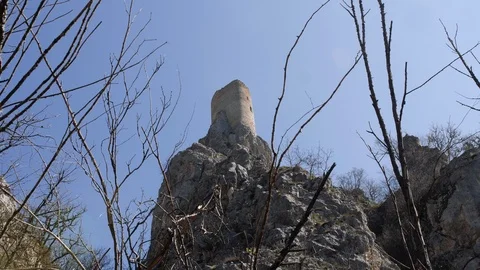 Old castle in the mountains. Stock Footage 88304268