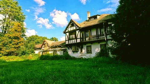 Old castle in the mountains Stock Footage 244494697