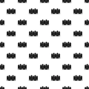 Old castle pattern seamless Stock Illustration