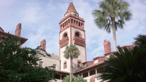 An Old Castle in St Augustine, Florida Video stock 71350311