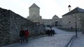 Old castle, stone fortress in Kamianets-Podilskyi city in western Ukraine HD Footage