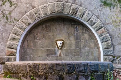 Old castle stone wall texture background Stock Photos