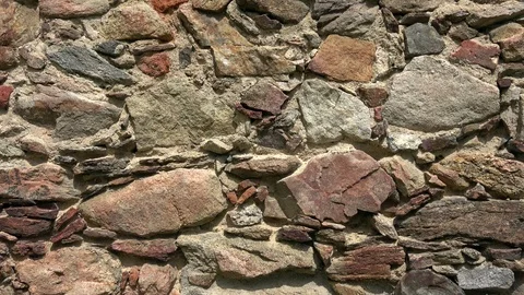 Old castle stone wall.Texture of a stone wall Stock Footage 115963378