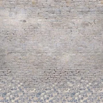 Old Castle Wall Background Stock Illustration