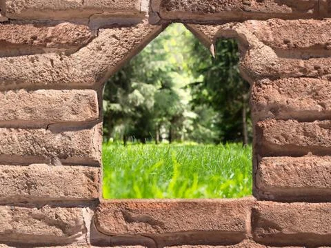 Old castle wall Stock-Fotos