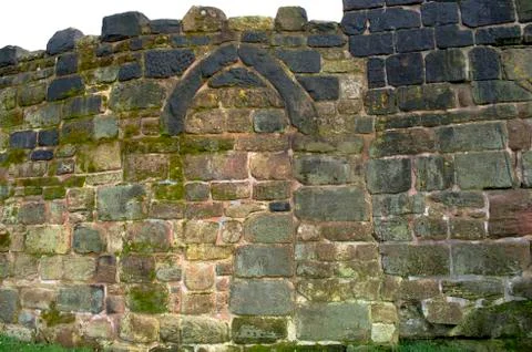 Old Castle Wall Stock Photos