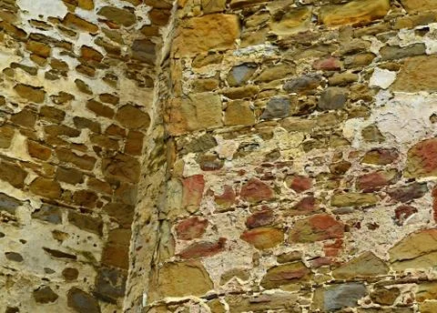 Old castle wall Stock Photos