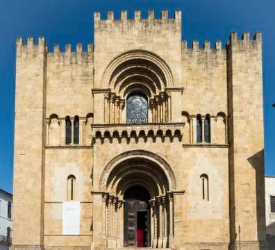 Old Cathedral of Coimbra Stock Photos