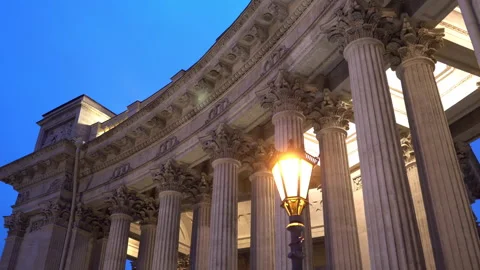 Old Cathedral in in the evening Stock Footage 242304335