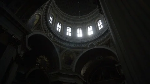 Old cathedral from the inside Vídeos de archivo 108305827