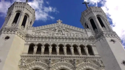 Old Cathedral In Lyon. Stock-Footage 69160664