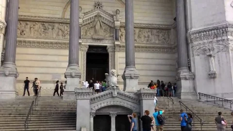 Old Cathedral In Lyon Stock Footage 69160700