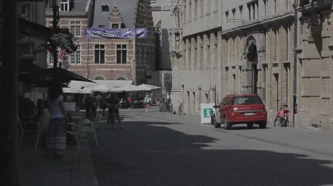 Old cathedral in the old town Stock Footage 42678704