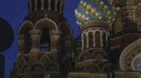 Old cathedral in the old town St. Petersburg Stock Footage 57739465