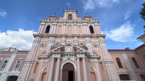 Old cathedral in Vilnius Stock Footage 246227270