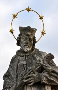 Old catholic statue Stock Photos