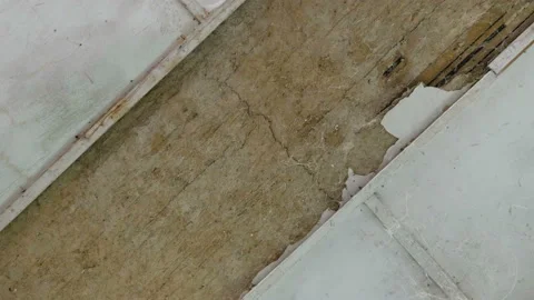 The old ceiling in abandoned room Stock Footage 88937883